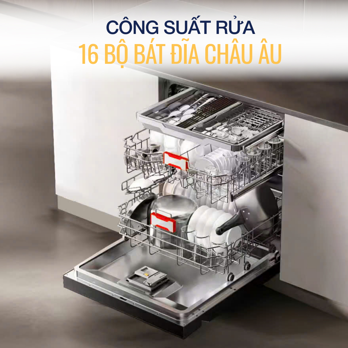 Máy rửa bát độc lập ZEMMER DWZ950IA-New