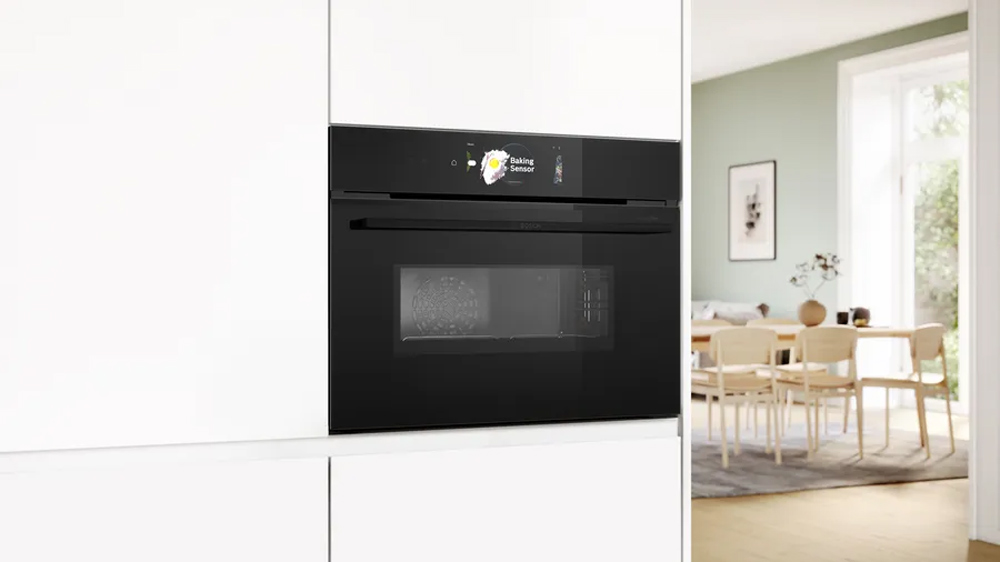 Lò nướng kèm vi sóng Bosch CMG978NB1 Series 8 Accent Line âm tủ