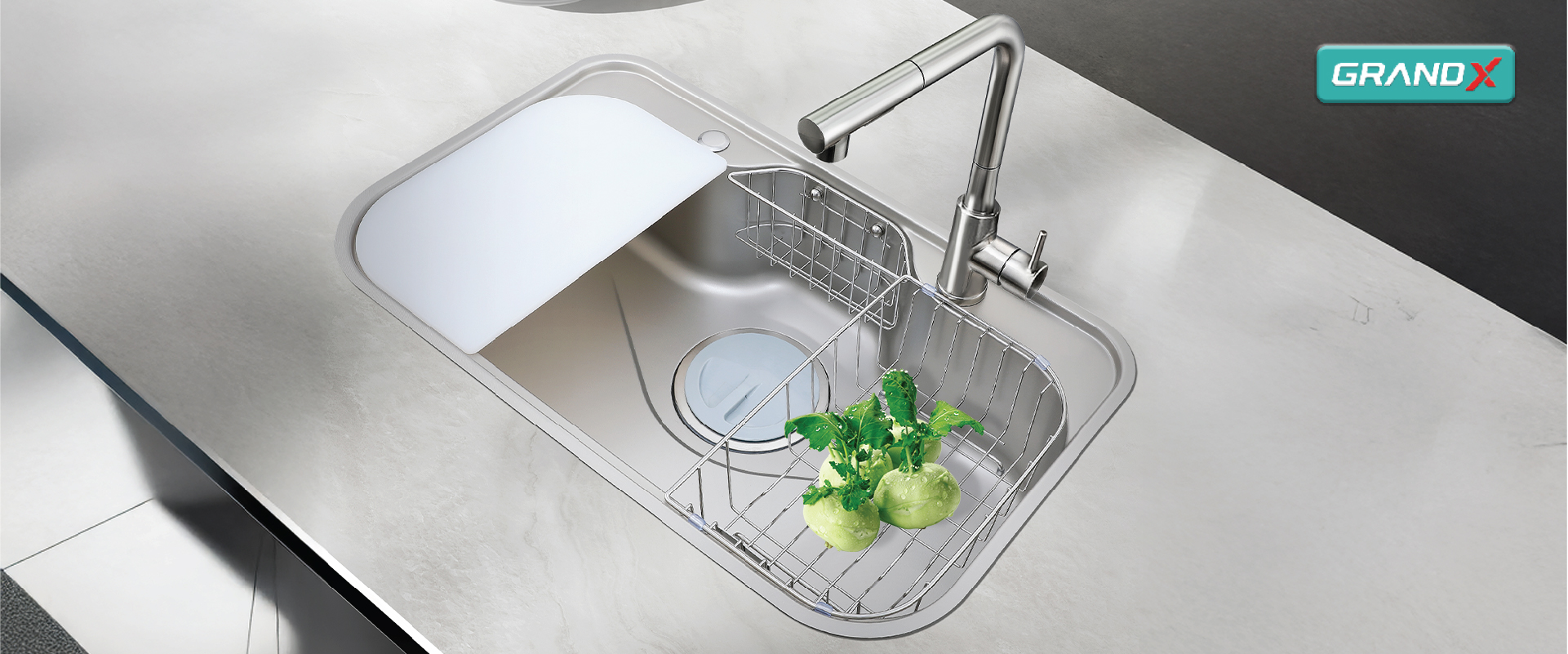 Chậu rửa GrandX GX7848JP