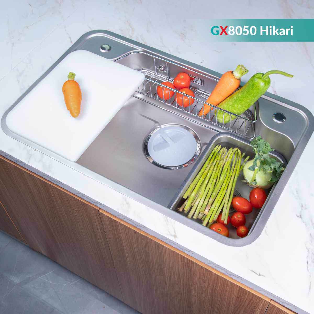 Chậu Rửa Bát GrandX GX8050JP Hikari