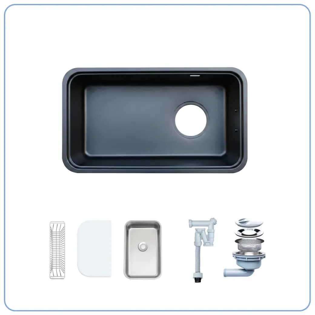 Chậu rửa bát 1 hố NOBINOX NOVA A284B