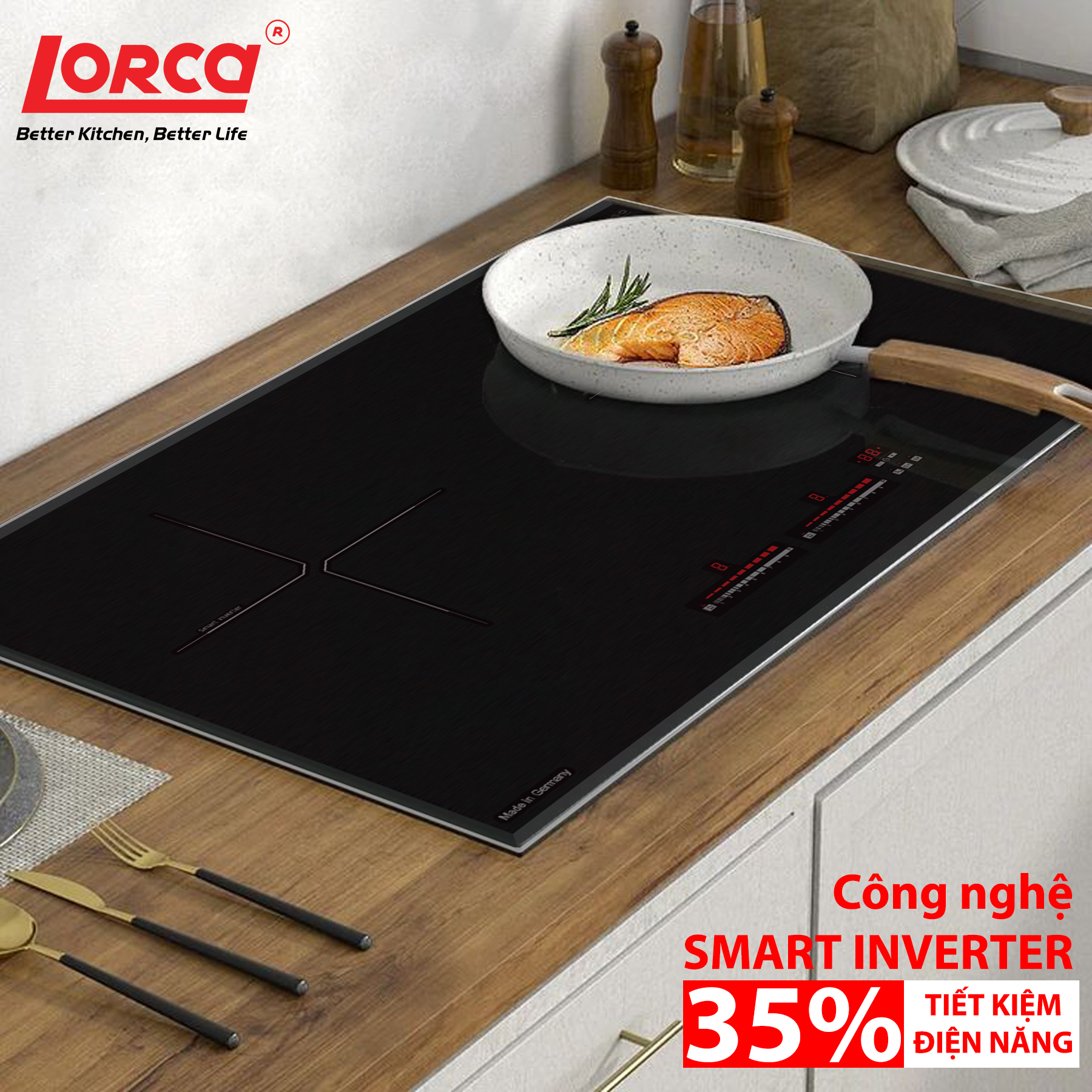 Bếp từ đôi Lorca LCI-809 PRO